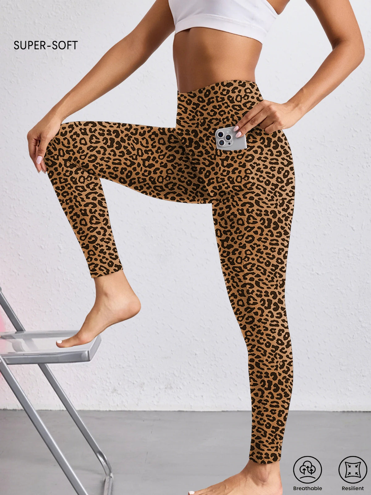 Women's Super Soft Leggings with Pockets, High Waisted Tummy Control for Yoga Workout and Casual Lounge Wear Comfort