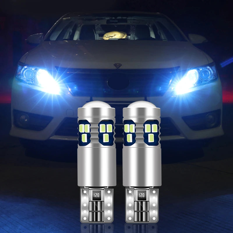 For Audi A1 8X A3 S3 8L 8P 8V A4 S4 B6 B7 B8 B9 A5 A6 S6 C5 C6 C7 C8 A7 TT 8N 8J 2PCS T10 Car Led Light Parking Position Lamps
