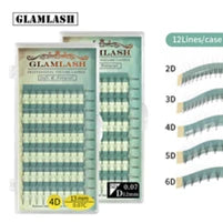 Colored Lashes Eyelash Extensions C/D/L/LU(M) Curl Mix 8-15mm Natural Soft Individual Green/Blue/Brown/Purple/Pink Eyelashes