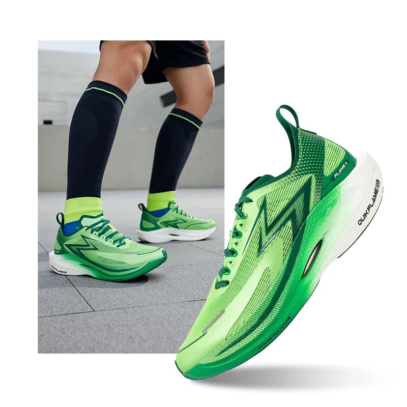 361 Degrees NEW Flame 2.5 Men Running Shoes Marathon Sports Carbon Plate Racing Breathable Cushioning Male Sneakers 672332207