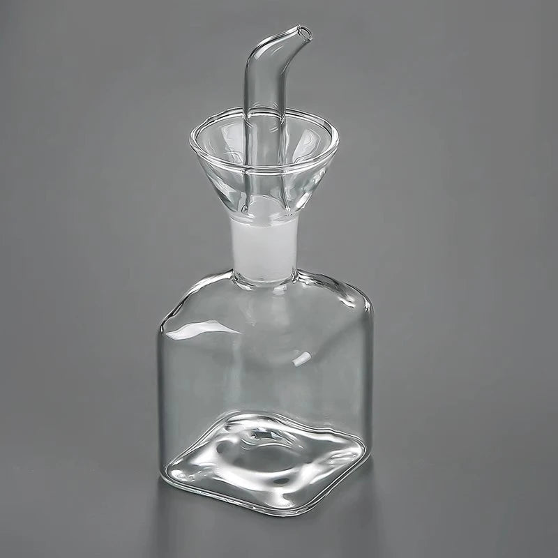 ♬High Borosilicate Glass Oil Pot Household Leak-proof Oil & Vinegar Pots Kitchen Soy Sauce Pot Tank Seasoning Bottle
