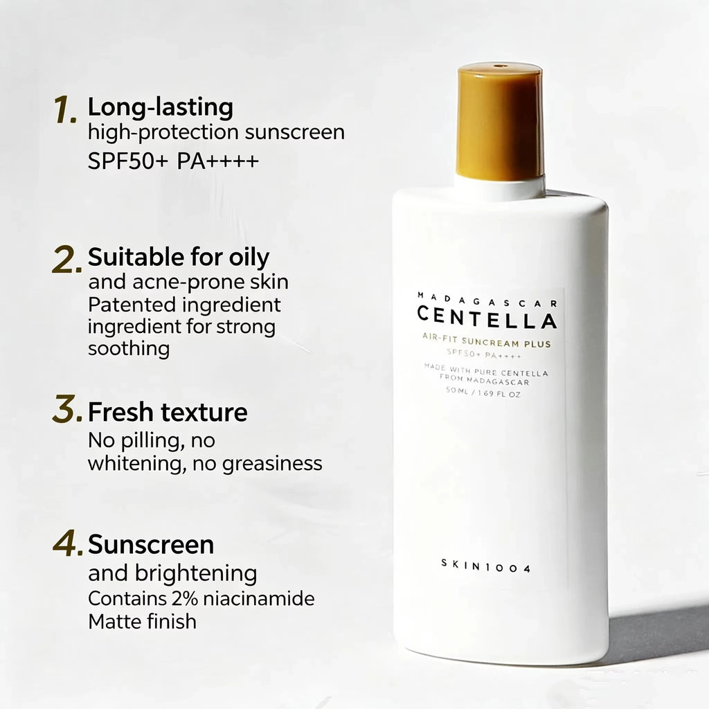 SKIN1004 Centella Sunscreen Moisturizing Dry Sensitive Skin Soothing SPF50+Sunscreen 50ML Sweat Resistant Light And Non Greasy