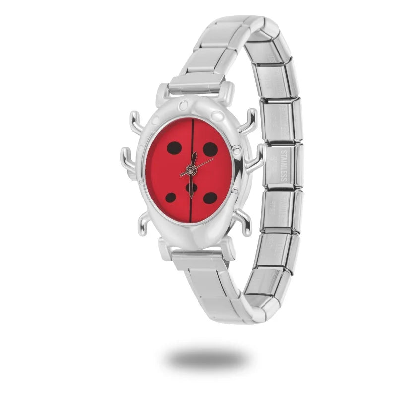Irregular alloy case Arabic numeral classic dial Stars-shaped diamond-encrusted fashion Stainless Steel Bracelet ladies watch