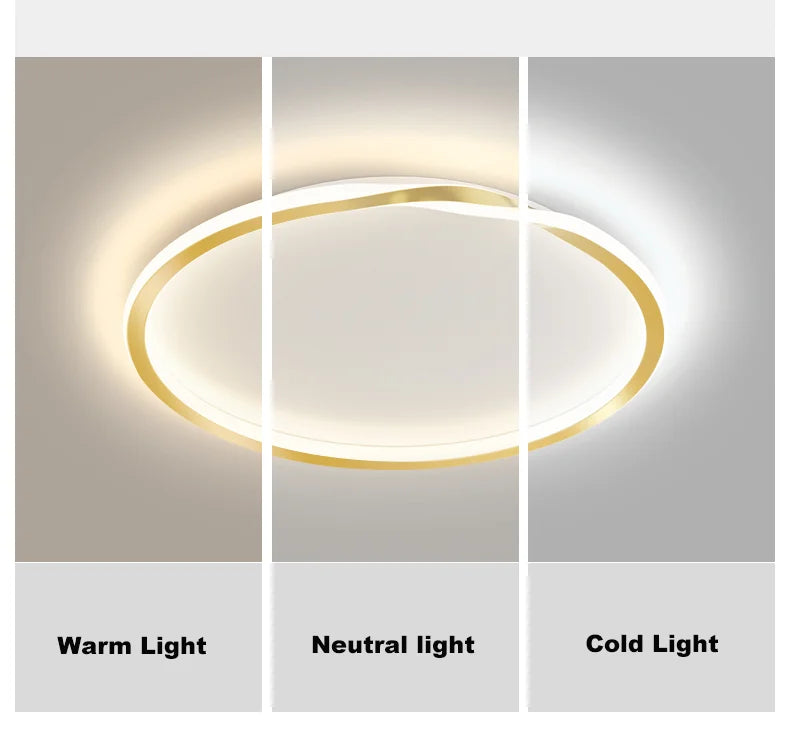 Modern LED Room Decoration Ring Ceiling Light Living Room Bedroom Dining Room Ceiling Lamp Indoor Lighting Decorative Lamps