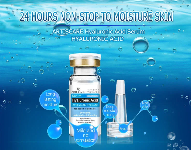 ARTISCARE Serum for Face 8pcs/Lot Hyaluron Acid Moisturizing Vitamain C Facial Essence Six Peptide Q10 EGF Skin Care
