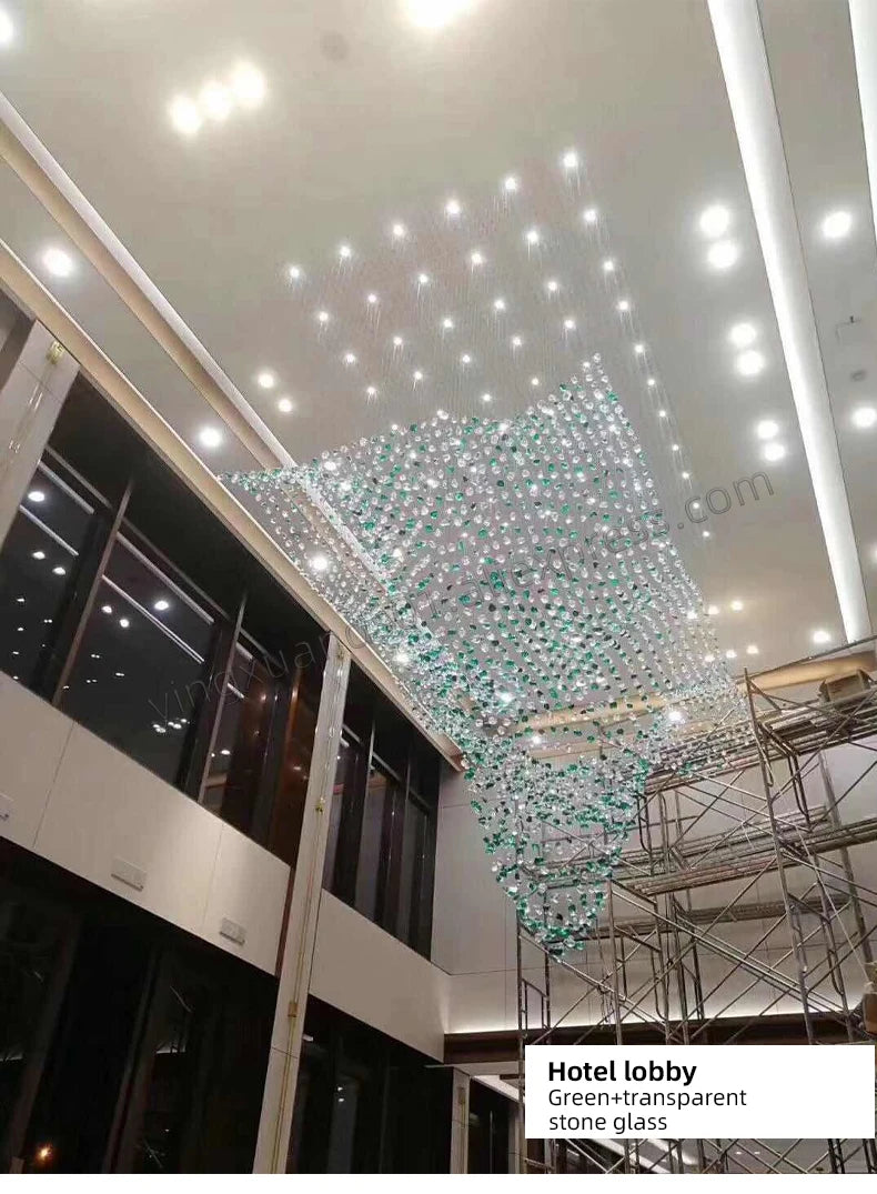 Modern Hanging Lights Hotel Lobby Chandelier Indoor Living Room Pendant Modern Chandelier Ceiling Hanging Lamp.