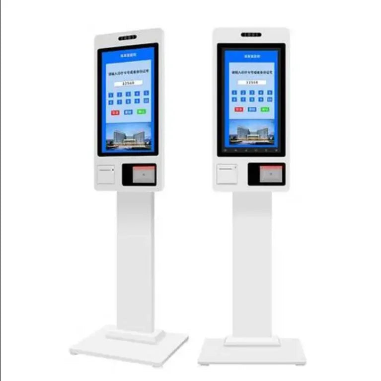17 19 21.5inch LCD Screen Floor Standing Self Ordering Kiosk Thermal Printer Wall Mounted Bill Payment Kiosk
