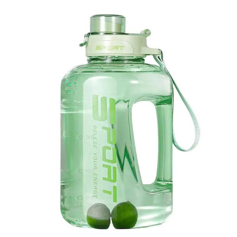 2.5l Large Capacity Sports Water Bottle Big Belly Cup Bucket Space Portable New Student Sports Plastic Water Ton Cup Ton Bo U2o9