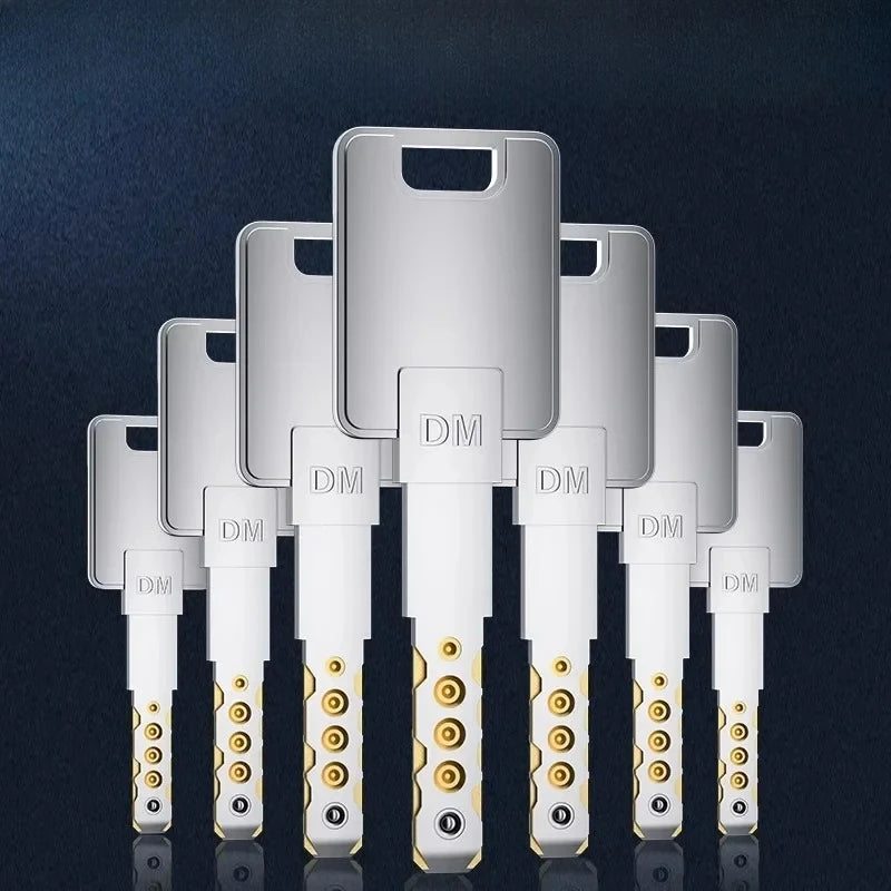 65-130MM High Quality European Standard Lock Cylinder,Super C-Level Anti-Theft Door Lock Cylinder,Household Copper Lock 8 Keys