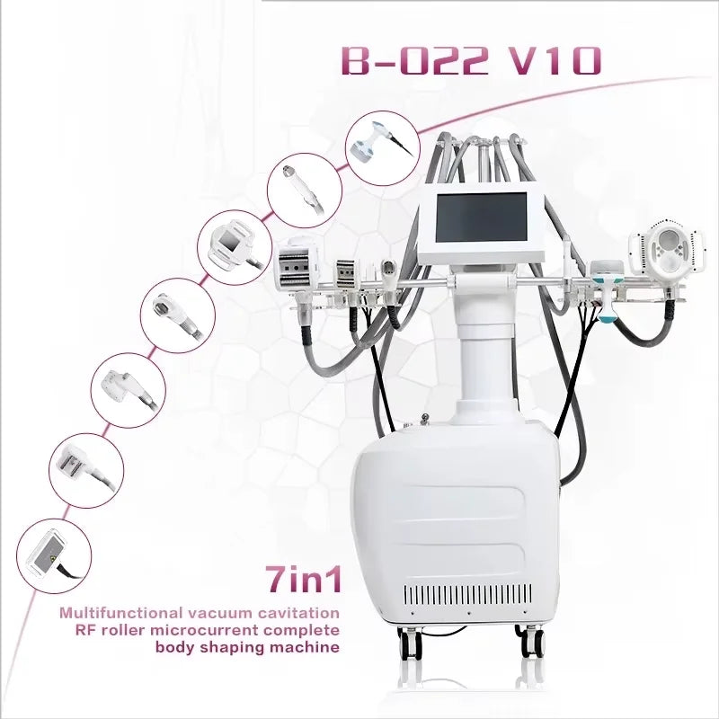 V10 Multifunctional Cavitation Body Slimming Machine Vacuum Roller Fat Reduction Weight Loss Body Sculpting Beauty Equipment For