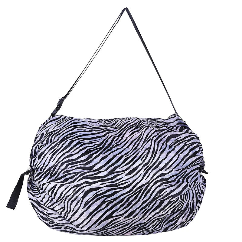 Portable Shopping Bag Large Capacity Foldable Storage Shoulder Bag Travel Handbags With Handle Outdoor EDC Camp Beach Bag