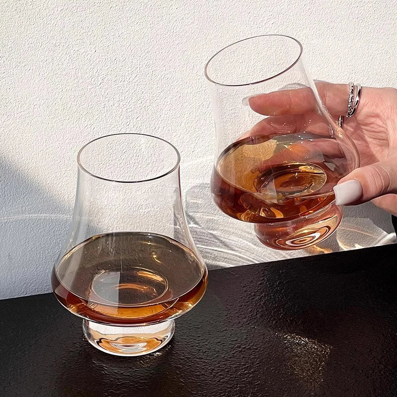 2/4pcs Tasting Glasses Set Of 250ml Lead-free Crystal Glass Whiskey Cup Smelling Wine Glasses Cocktail Glasses Bar Restaurant