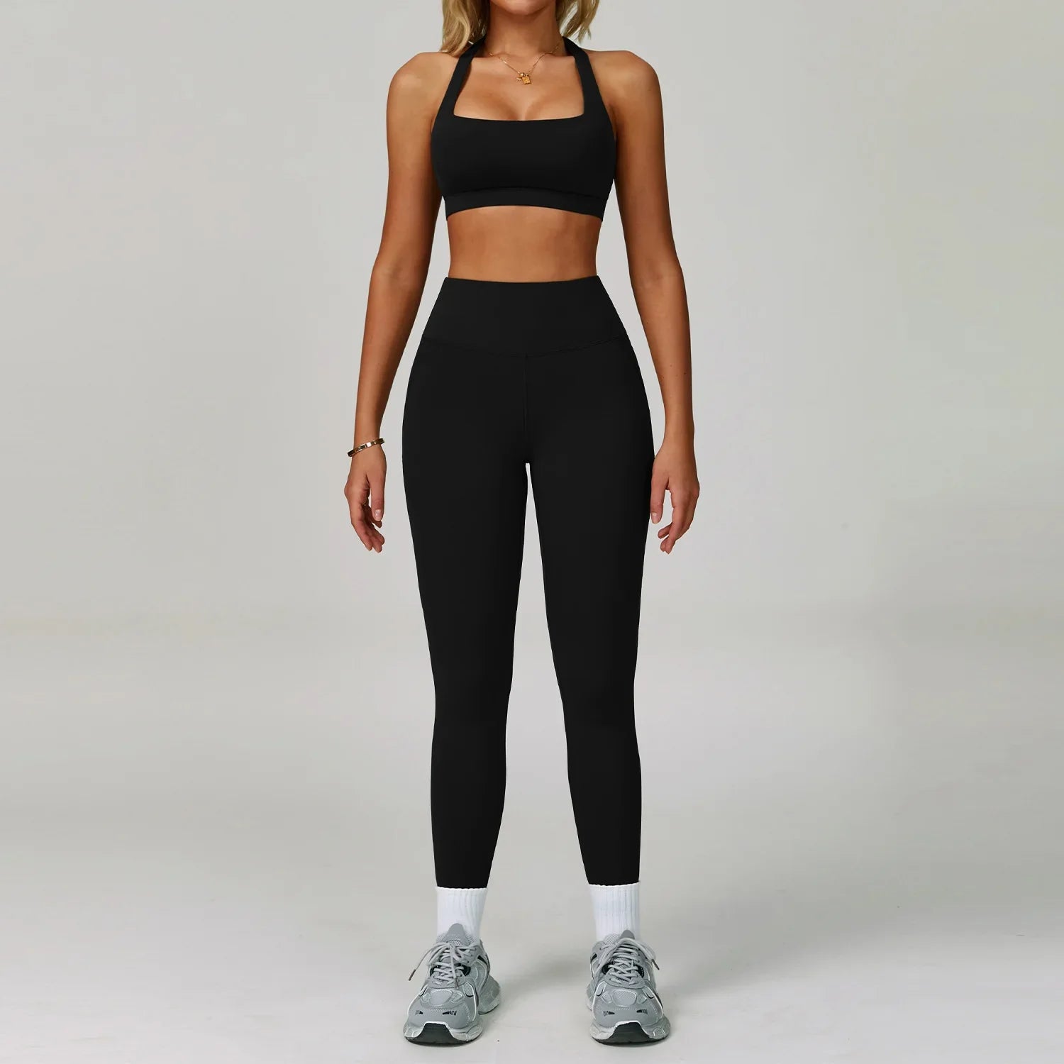 2Pcs Sets Women's Tracksuit Fitness Clothes Yoga Sets Sportswear Workout Bra High Waist Leggings Set Gym Clothing Sports Suits
