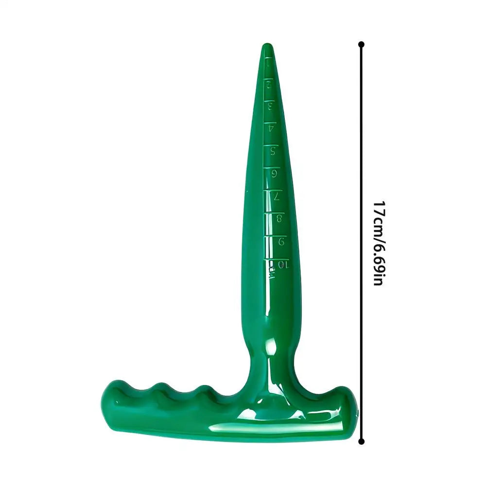 Ergonomic Dibbler Gardening Tool Multi-Purpose Plant Hole Digger For Cucumbers Tomatoes, Transplanting Potting Garden Yard