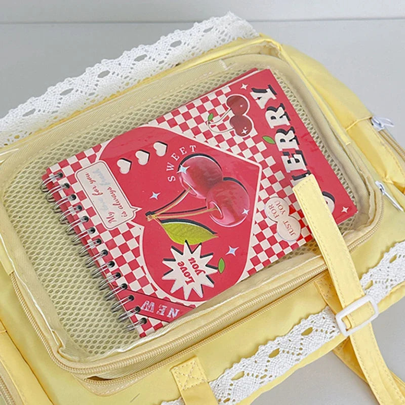 Large Capacity Ita Bag Anime Two-dimension Lolita Tote Bag Clear Window Crossbody Shoulder Bag Handbag Gift For Friends