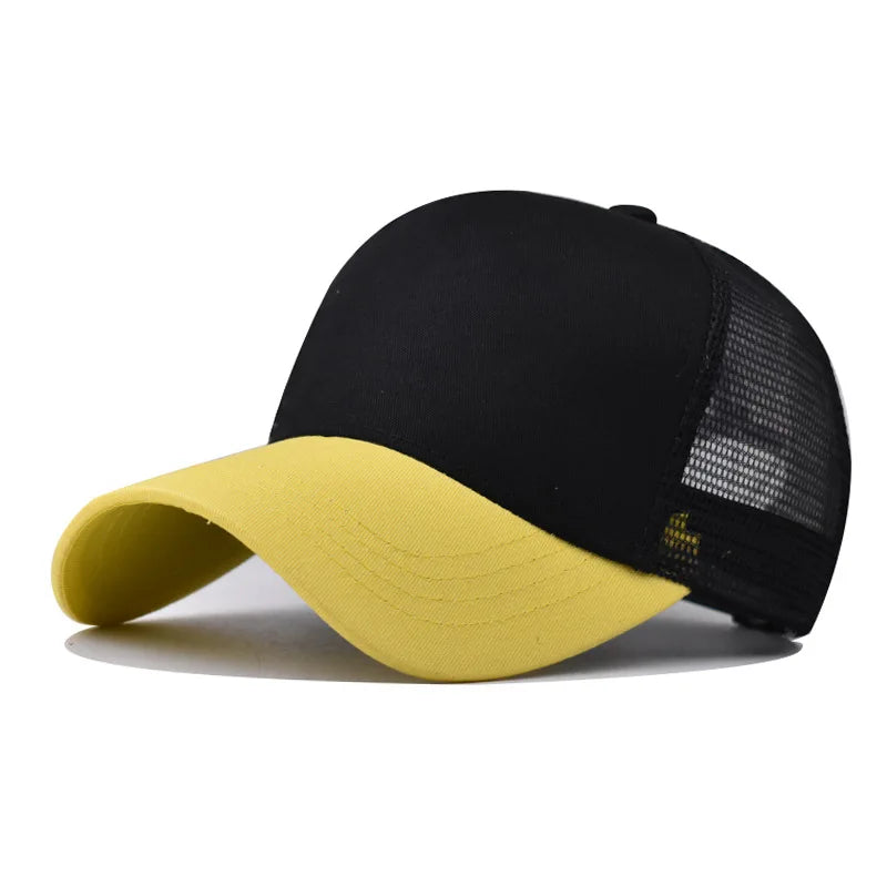 Baseball Cap Adult Net cap Hat Pure color Unisex Summer hat Breathable hat No pattern shade Spring Autumn Cap Hip Hop Fitted Cap