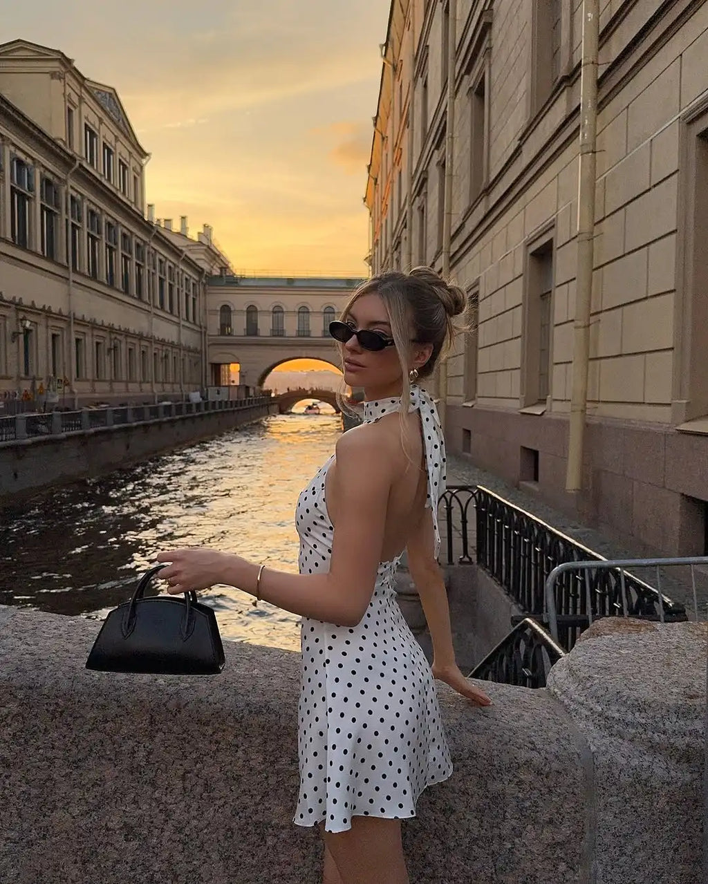 Retro Backless Polka Dot Halter Dress Women Sleeveless Off Shoulder Lace Up Slim Mini Dresses Lady Holiday Party Vestidos 2026