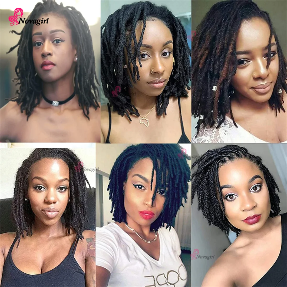 0.2/0.4/0.6/0.8 cm Human Hair Dreadlocks Extensions Brazilian Real Human Hair Locks Extensions Handmade Dreadlocks For Women/Men
