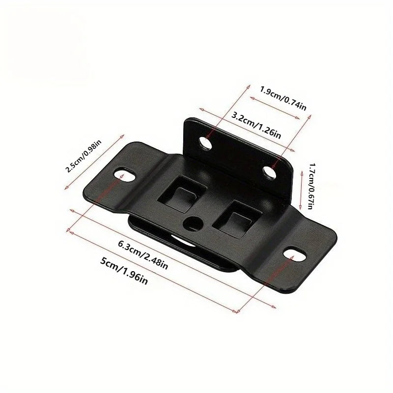 4 Pair Metal Fixing Buckle Two in One Insert Furniture Laminate L Shaped 90 Degree Connector Bracket Hardware Easy Install Home