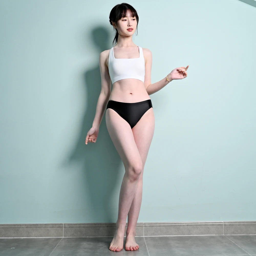 Low Waist Swimming Leggings for Men and Women,Trunks,Shorts,Underpants,Bikini Bottoms with Buttocks,Plus Size Underwear,Briefs