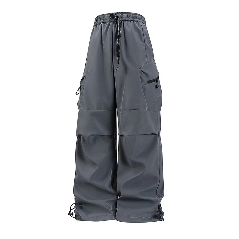 Spring Autumn Casual Pant Fashion Loose Comfortable Breathable Multiple Pockets Cargo Long Pants Fitness Running Casual Trouser