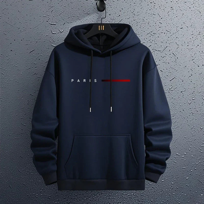 Paris Fashion Men's Hoodie Autumn Winter Daily Leisure Sports Hoodie 2026 Men's Home Outdoor Comfortable Fashion Hoodie