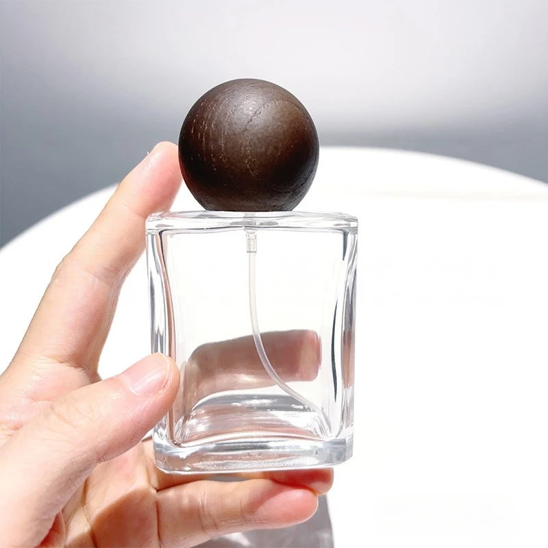 30/50/100ML Square Glass Perfume Bottles Portable Spray Bottle Large Capacity Replacement Empty Wholesale Refillable Containers
