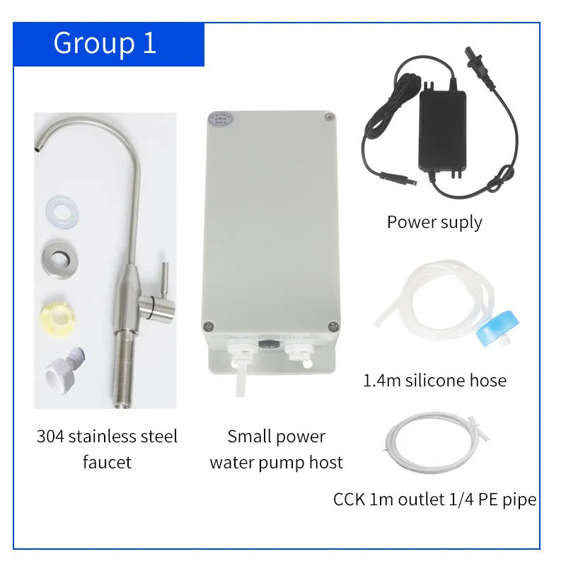 12V Electric Caravan Galley Water Pump 1.5 L/min Automatic Suction for Motorhome Boat Bottled Water System