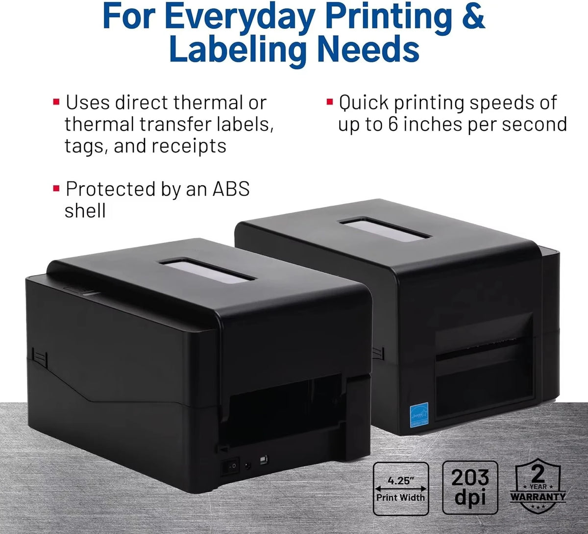 High Efficiency Thermal Transfer Desktop Smart Printer TE210 TE310 Shipping Label Sticker Printer For Logistics Express