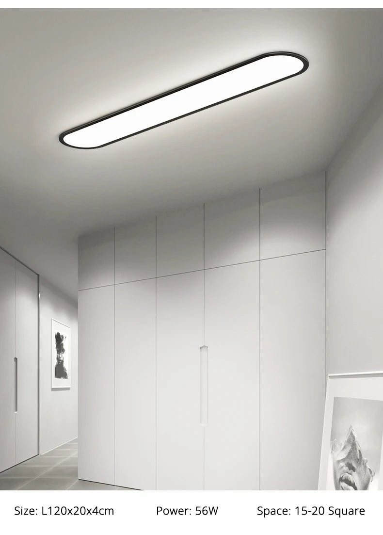 Led Ultra-thin Ceiling Light Long Corridor Aisle Lamp Home Balcony Lamps Simple Cloakroom Bedroom Porch Indoor Lighting Fixtures
