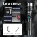 2000LM Super Bright LED Flashlight, USB-C Rechargeable with Digital Display Torch,Long Lasting for Outdoor Camping Emergency