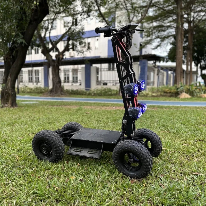 Unisex 4x4 40AH Tilt Electric Scooter All Terrain Off-Road Golf Cart Adult Four Wheel Belt Optional Rear Trailer