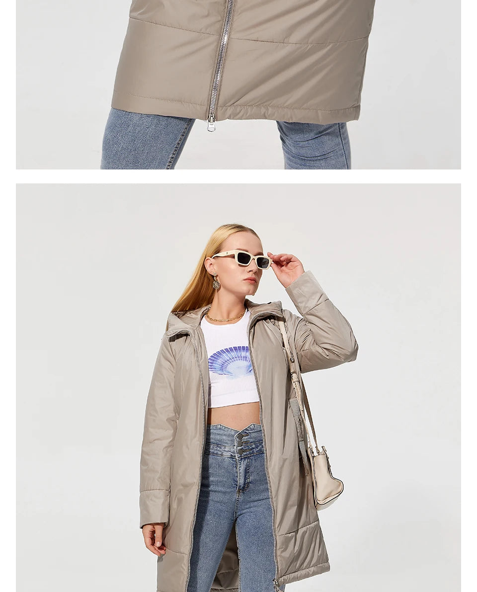 Astrid 2022 New winter jacket Mid-length Hooded Design Oversize Fashion Women's down jacket warm Parka Women Coat  AM-9726