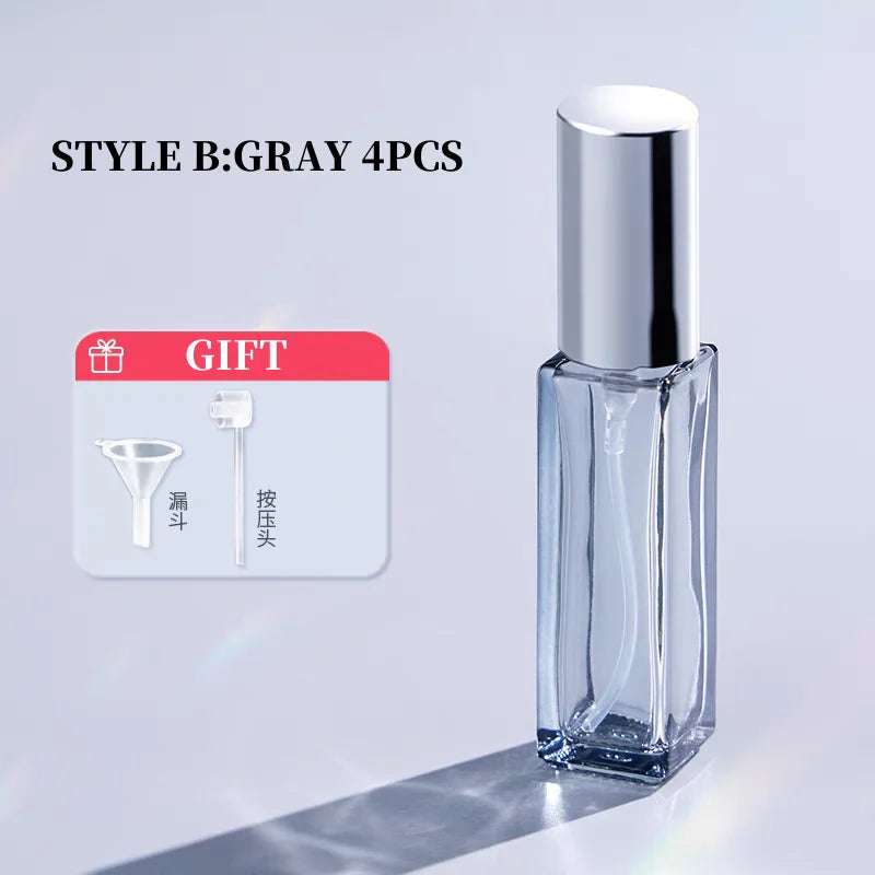 4PCS 10/20ml High Quality Perfume Spray Bottle Empty Glass Parfum Atomizer Travel Cosmetic Bottl Sample Vials Refillable Mini