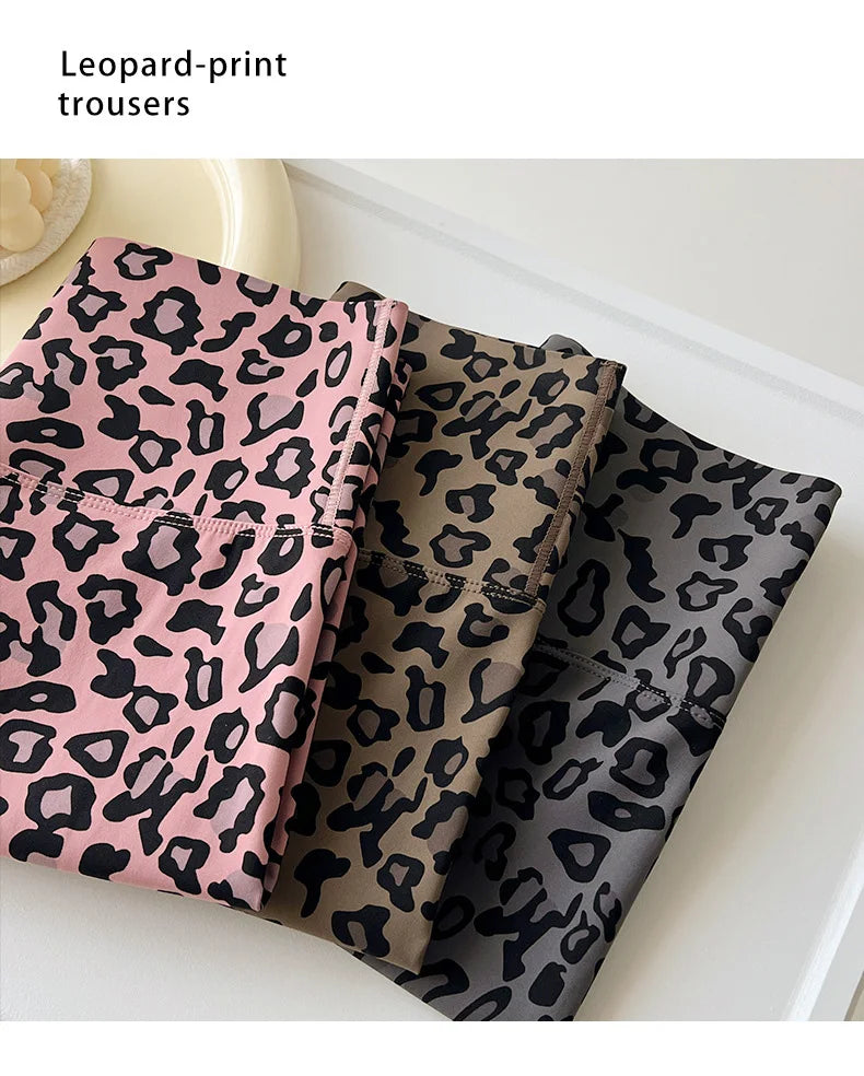 BIVIGAOS Summer Fashion Trend Leopard Print Cycling Shorts Women High Waist Tight Sexy Sport Short Leggings Fitness Biker Shorts