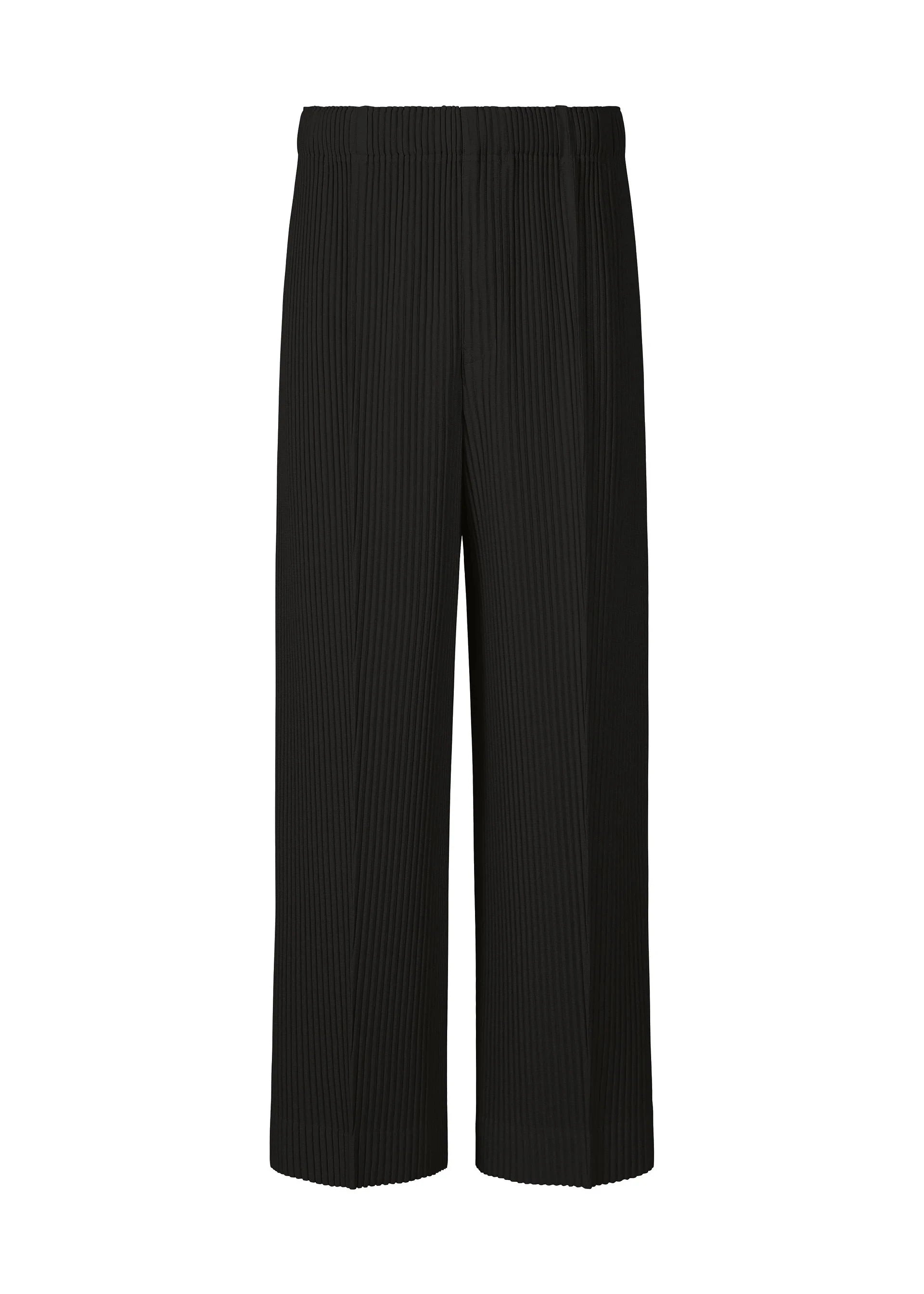 Miyake Fold 2025 Spring/summer New Relaxed Men's Casual Pants Solid Color Seam Wide Leg Pants