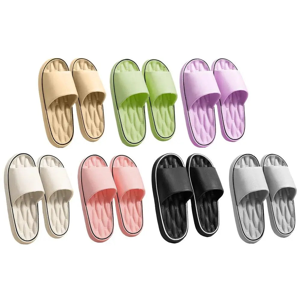 Fashionable Super Light Women's Slippers Anti-Slip EVA Elastic Shoes Colorful Sneakers In Door Bathroom Flip Flops