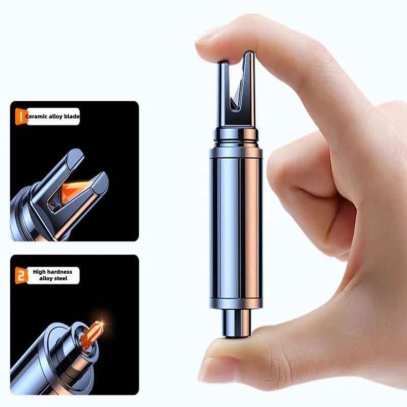 Car Safety Hammer Mini Window Breaker Seat Belt Cutter  2 in 1 Car Emergency Kit High Hardness Tungsten Steel Rescue Gadgets