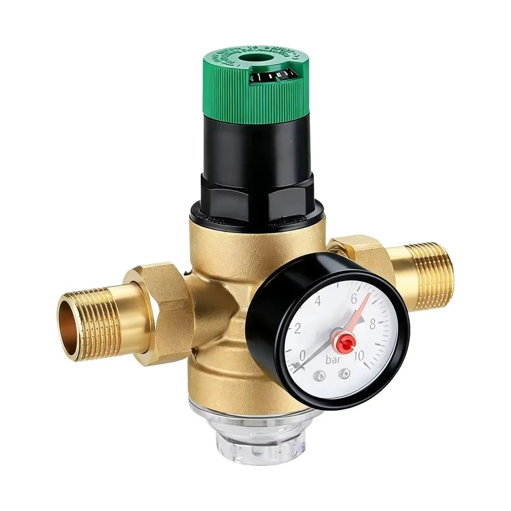 Adjustable Pressure Reducing Valve with Gauge for Water - Pressure Regulating Valve  DN15 DN20 Two-end Connect,DN25 Valve Body