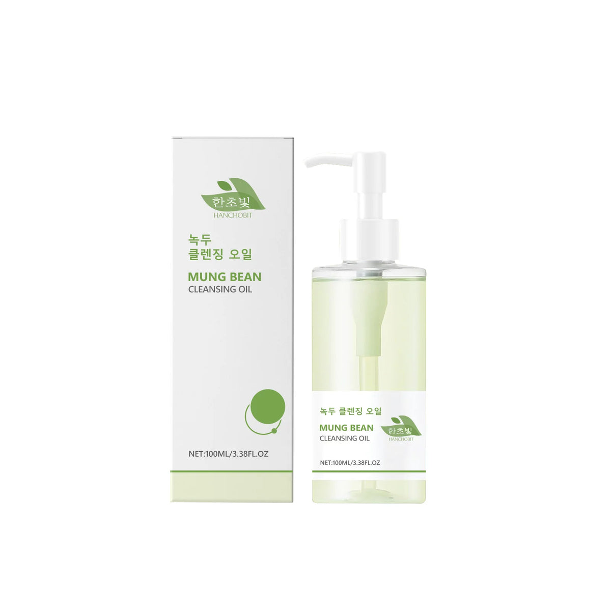 Mung Bean Cleansing Oil Gentle Makeup Remover Oil Lip Eye Makeup Cleansing Pores Non-tightening Keep Fresh Soothing Skin Care