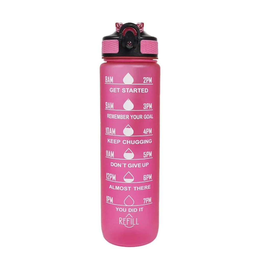 1L Water Bottle Portable Sport Water Bottle Pretty Drink Bottle Leakproof Gym Water Bottle for Outdoor Travel Fitness Cycling