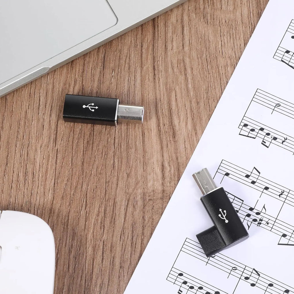 USB C female to Midi 90 degree adapter, USB C to male USB B printer adapter, compatible with printers, MIDI, electronic pianos,i