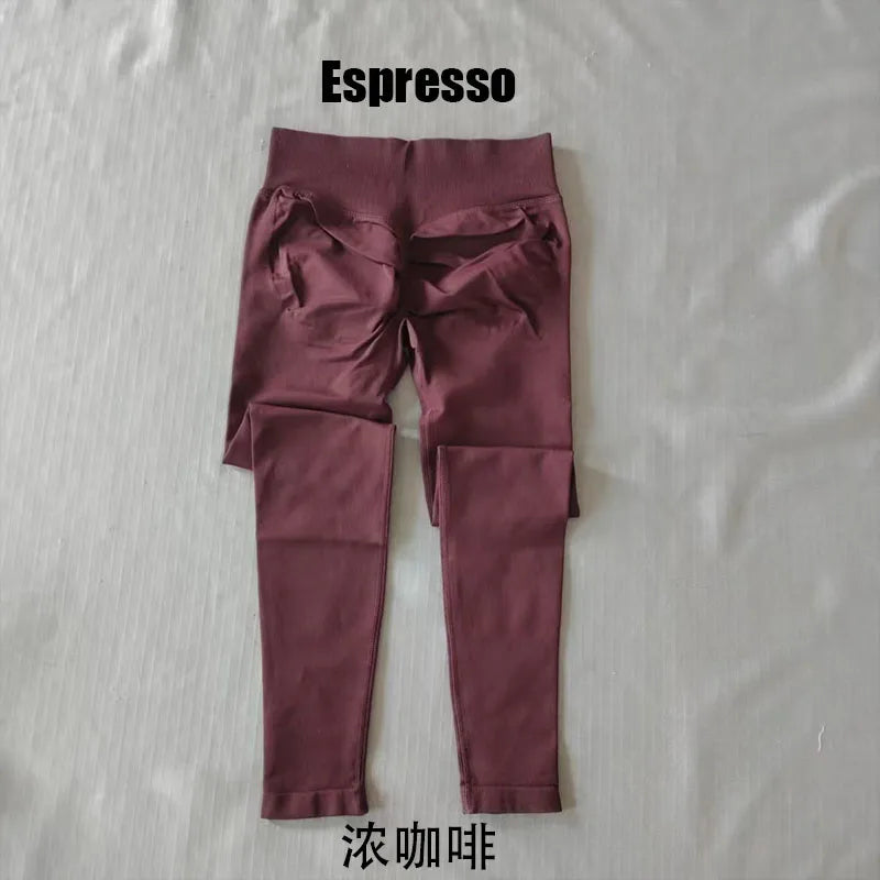 1DF-0LO 1YNE-0GO Women Impact Yoga Leggings, Seamless Butt Lifting Athletic Pants for Gym Running Training