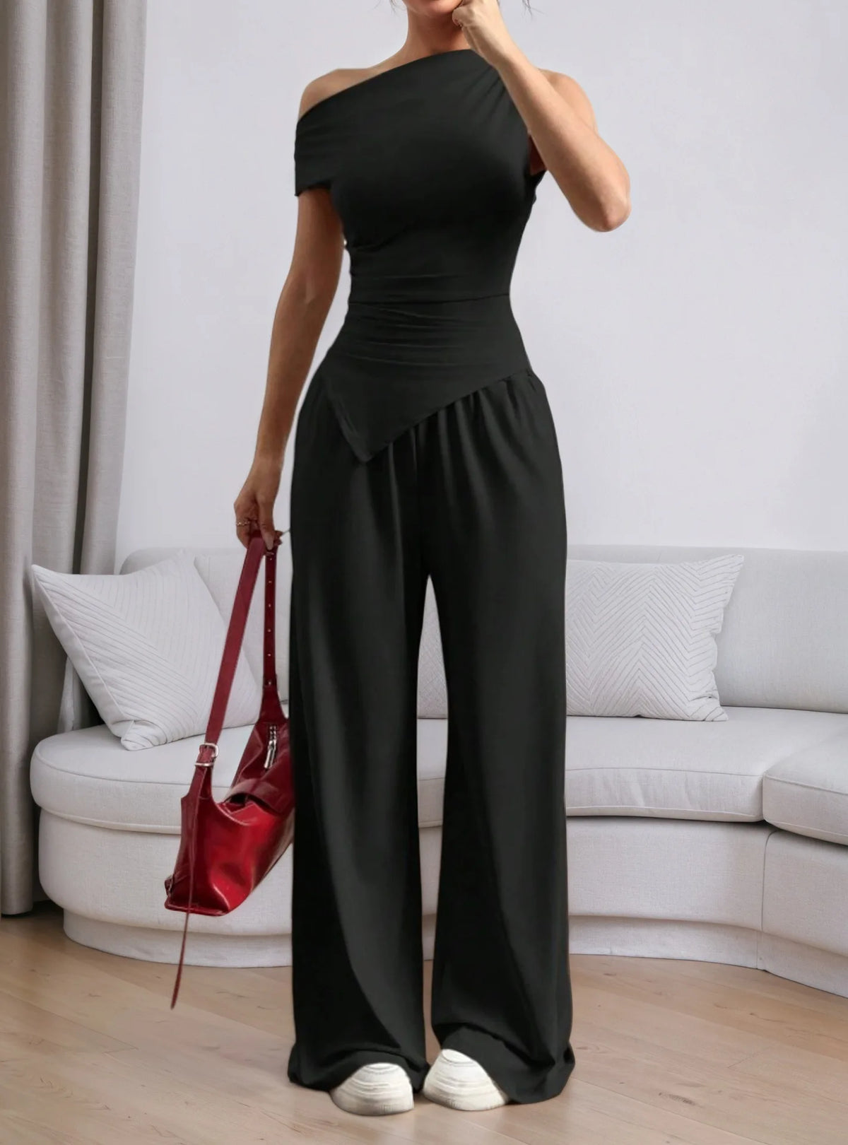 Summer Women Solid Sleeveless Vest Long Pants Fashion Set Sexy Casual Two Piece