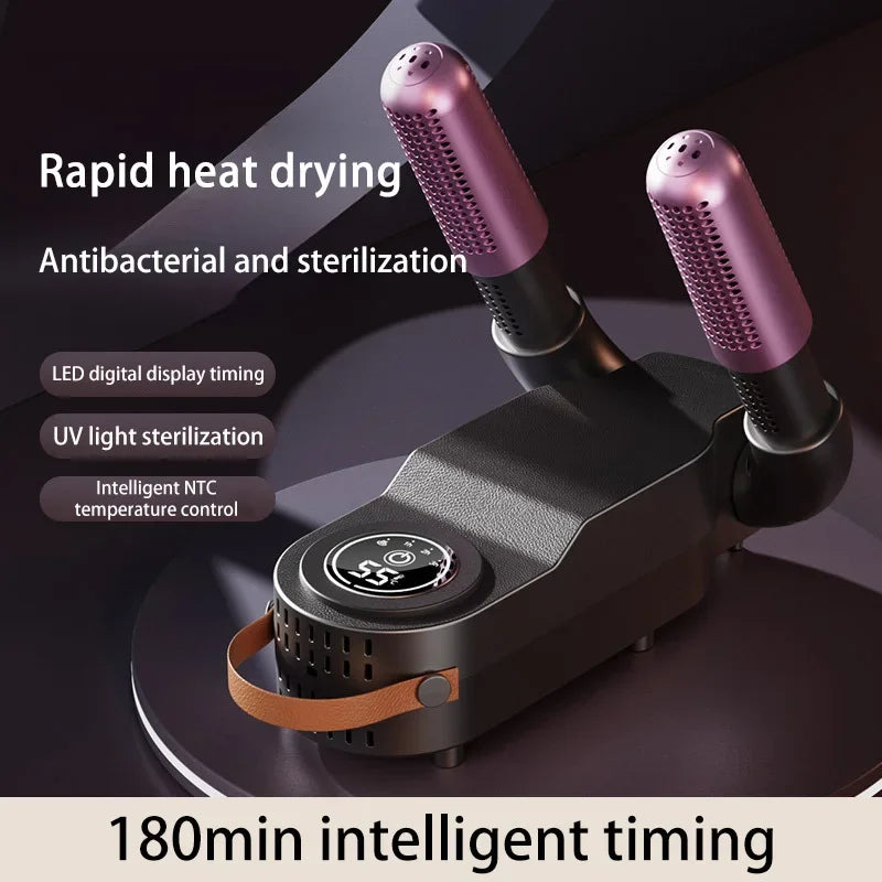 Intelligent Shoe Dryer Purple Light Deodorizing Portable Foldable Dryer Timer Autumn Winter Home Electric Foot Boot Dryer 2026