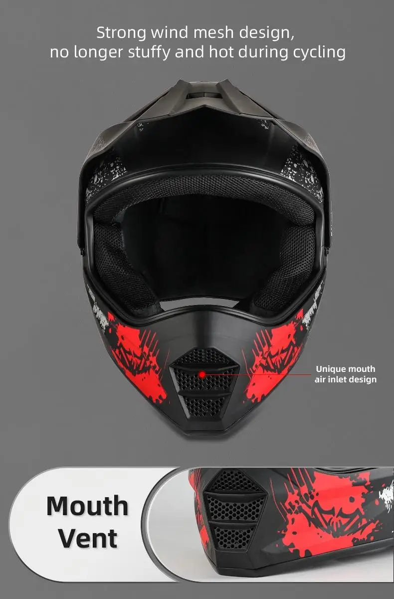 Vgv's Latest Buy One Get Three Free Welfare Helmet, Dot Certified Off-Road Motorcycle Helmet, Abs Shell Three-Layer Protection