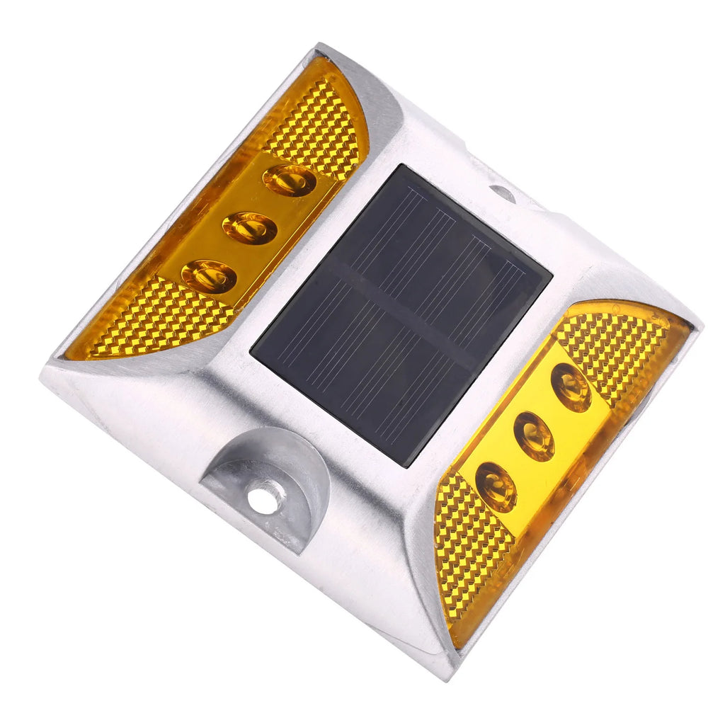 Popular Square High Brightness Ip68 Flashing or Flicker Traffic Marker Light Reflective Aluminum Led Cat Eye Solar Road Stud New