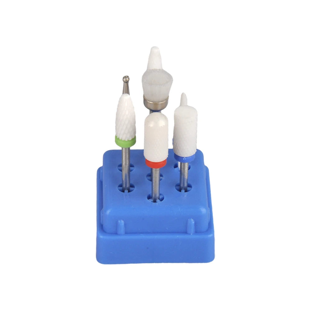 Nail Drill Bits Set, E-file 3/32 inch Bits Manicure Pedicure Remover Tools for Acrylic Gel Nails, Salon Home Nail Care Supplies