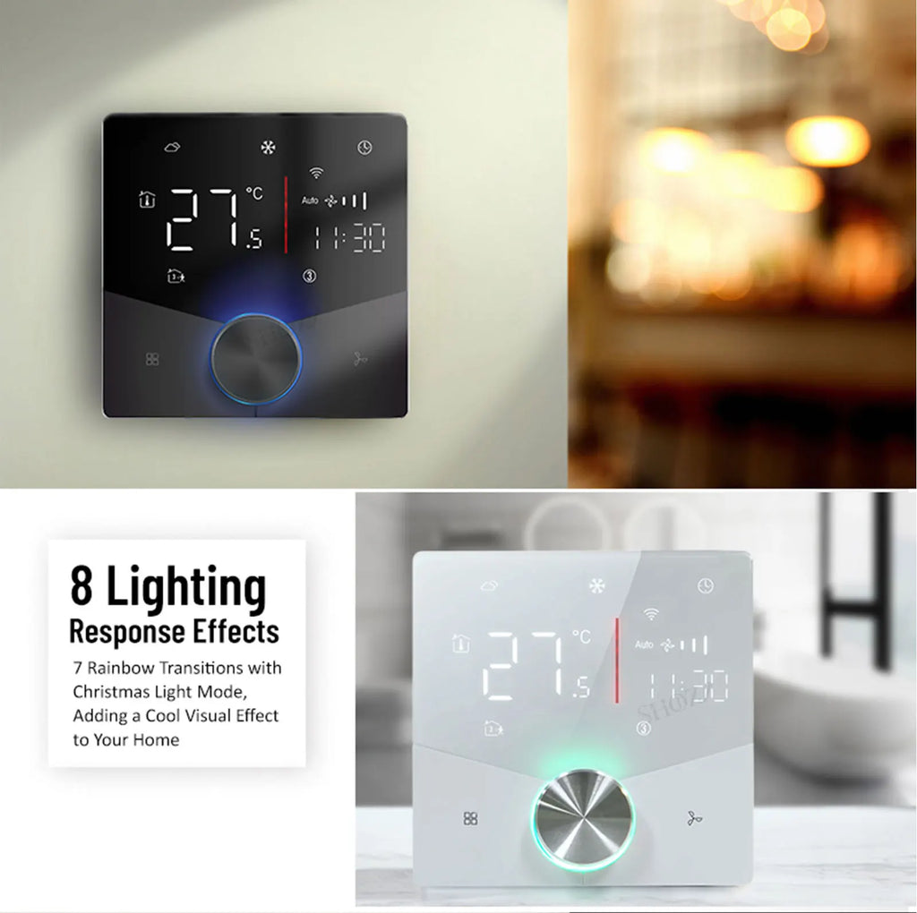 EU 24V 220V WIFI Smart Air Conditioner Thermostat Temperature Controller for Cooling Heating Programable Thermostatic Valve
