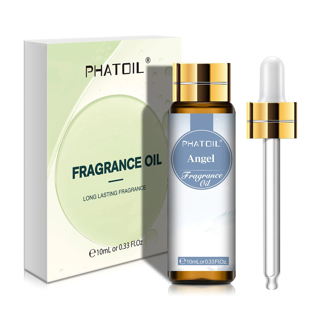 PHATOIL 10ml Fragrance Oil with Dropper White Musk Bubble Gum Sea Breeze Vanilla & Coconut  Coffee Aromatherapy Fragrance Oils
